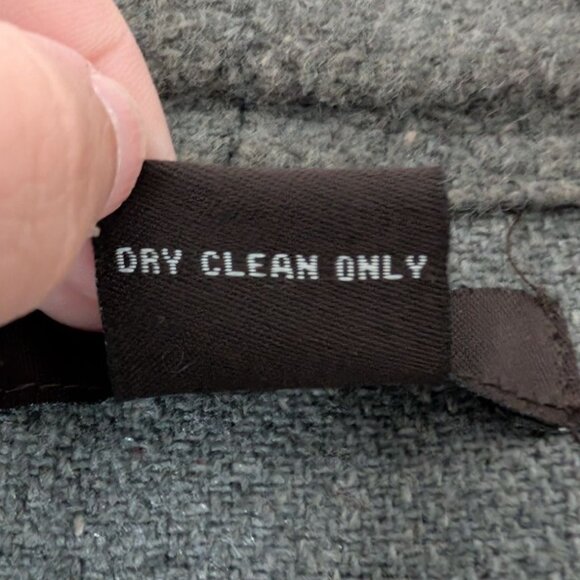 Luii Cardigan Womens Size Large Gray Wool Blend Collared Sleeveless Sweater - Picture 5 of 10